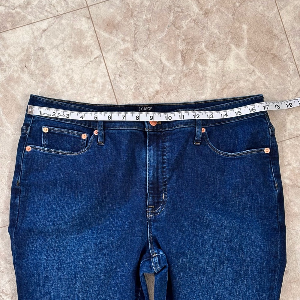 J. Crew Dark Wash Blue Flare Jeans - Picture 9 of 11